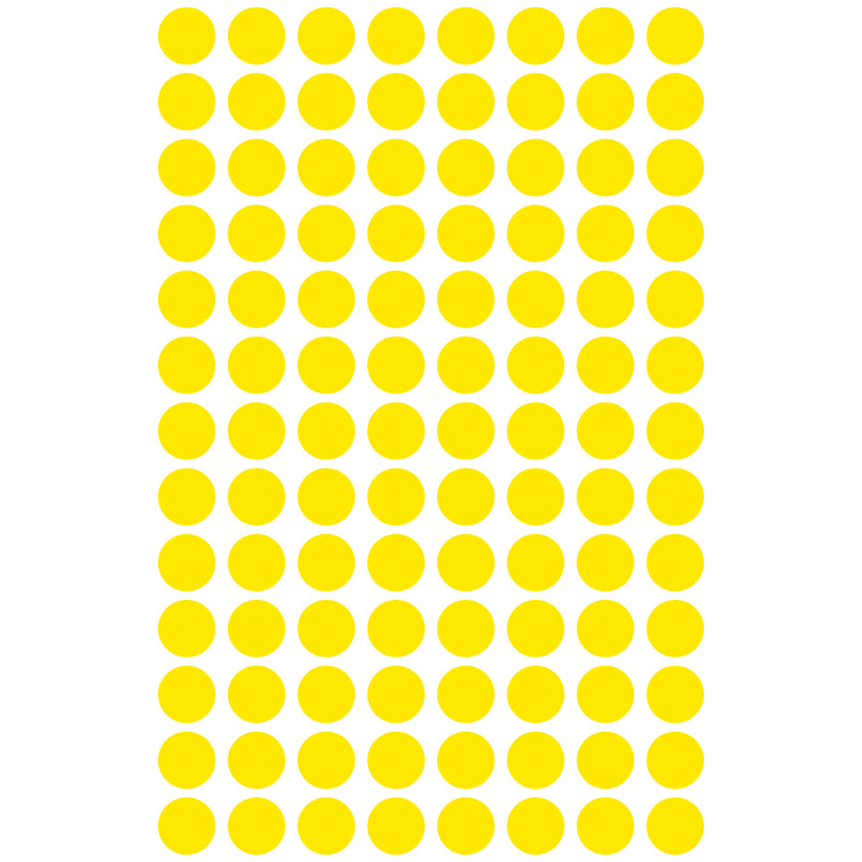 Markierungspunkte, Ø8mm, 416 Stück, gelb AVERY ZWECKFORM 3013 ZWECKFORM 3013 permanent haftend