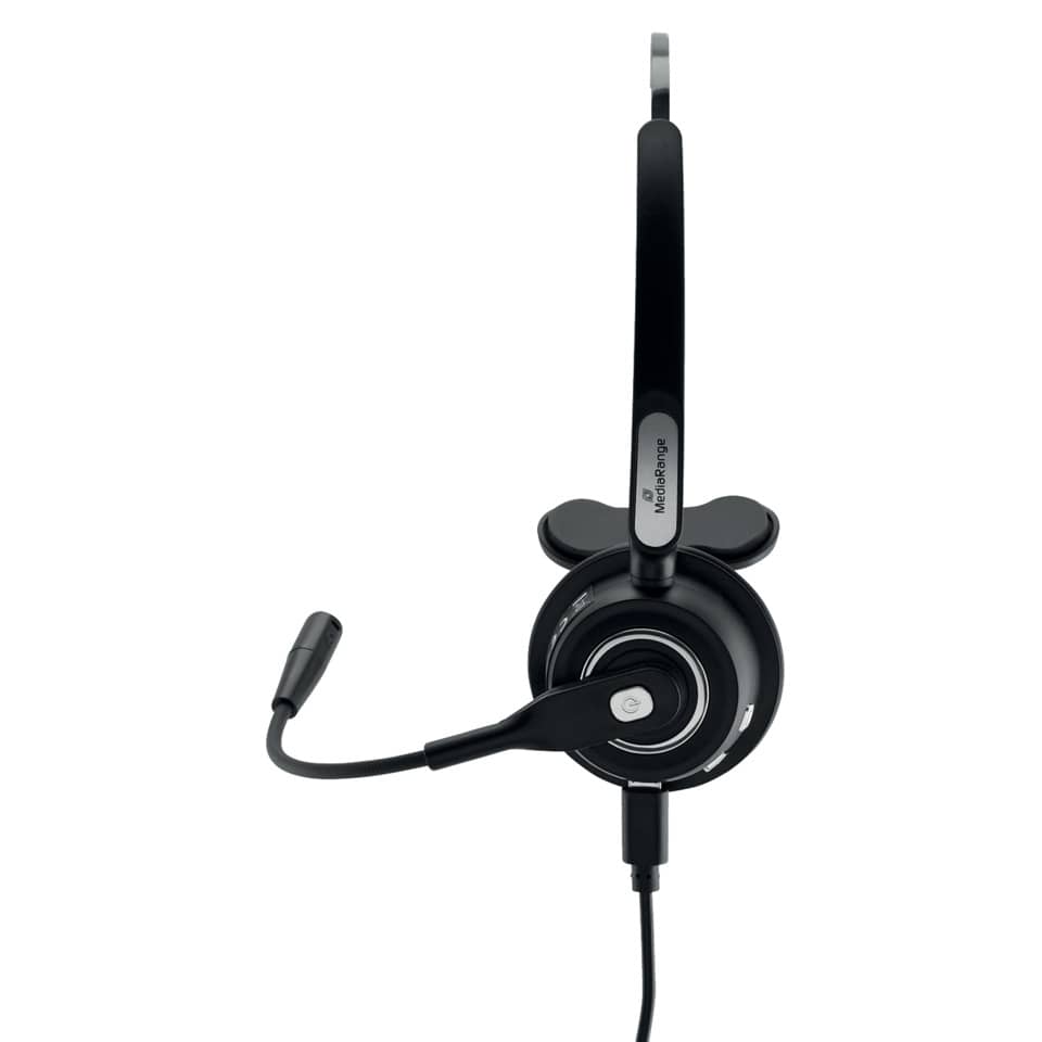 Headset Mono, schwarz MEDIARANGE MROS305
