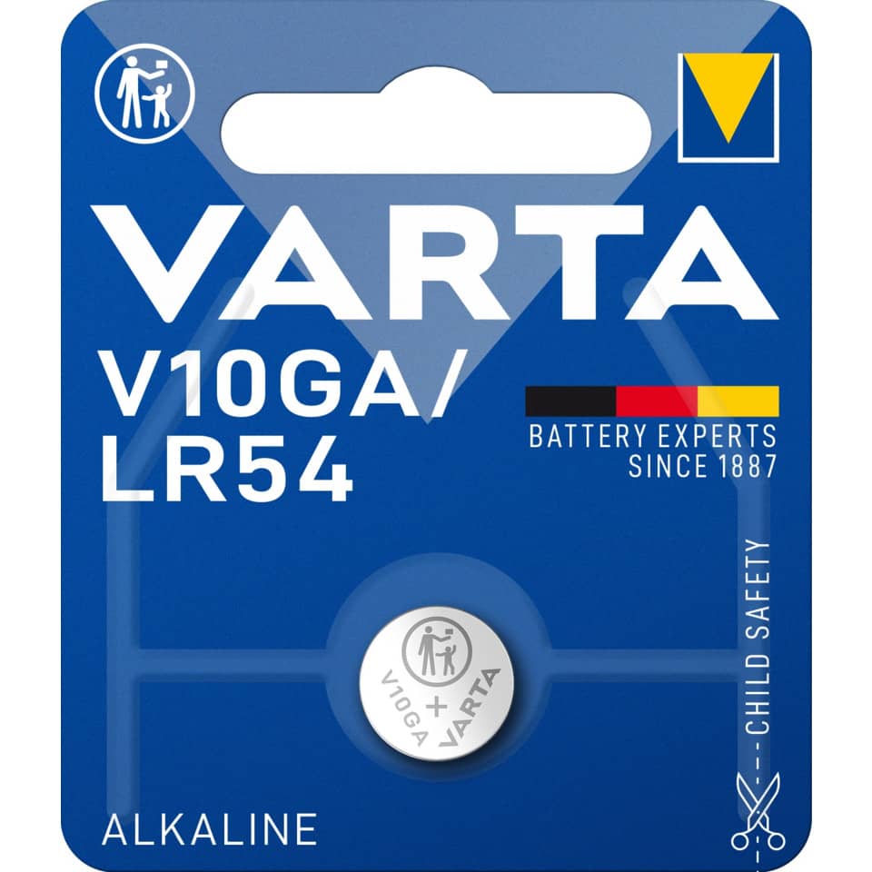 Knopfzellen-Batterie Alkali-Mangan LR54/V10GA, 1 Stück VARTA 04274101401 VARTA 04274101401 1St V10GA