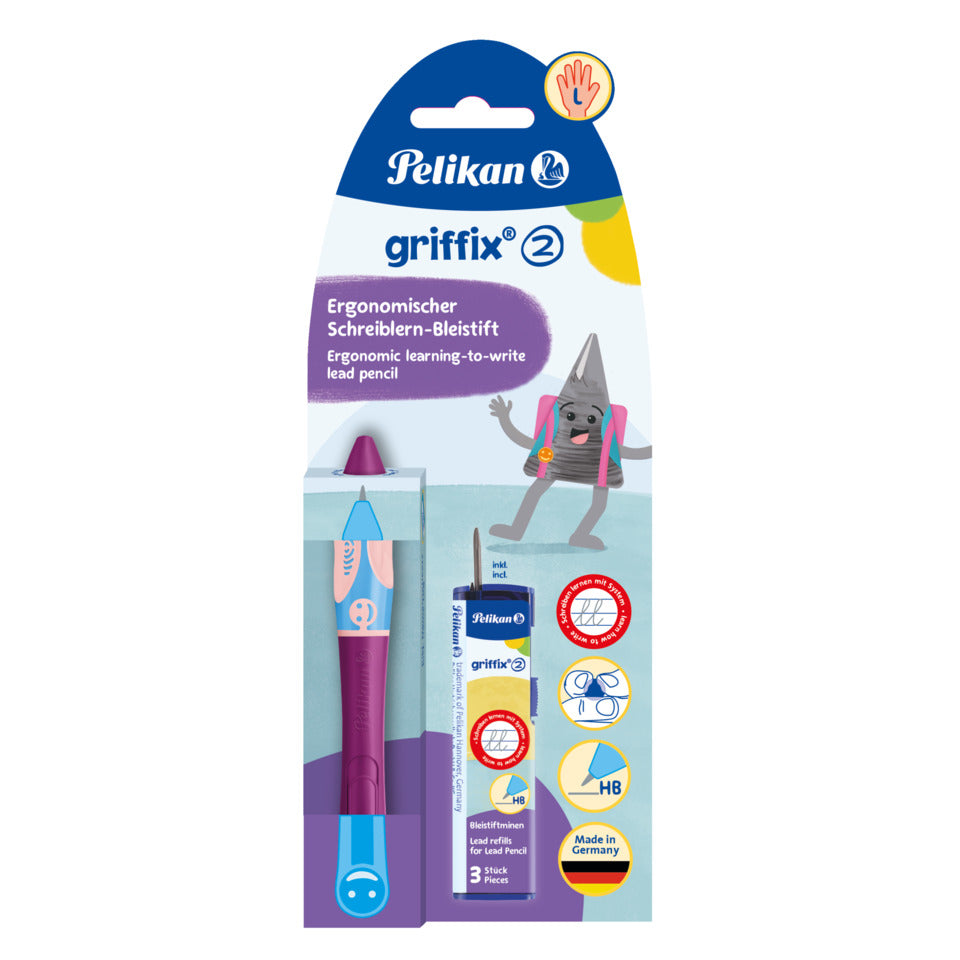 Bleistift griffix® HB für Linkshänder, Sweet Berry PELIKAN 300009729 PELIKAN 300009729 821131 Griffix Links