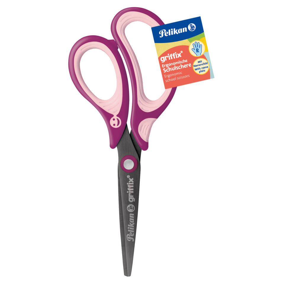 Schulschere griffix® Sweet Berry&Sweet Berry Hellrosa   Rechtshänder PELIKAN 300009544 PELIKAN 300009544 819039 Rechts spitz