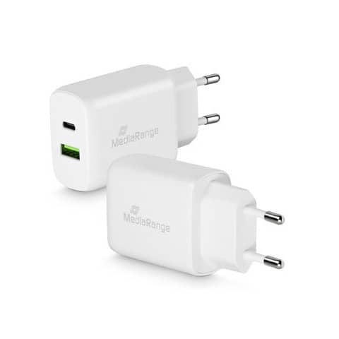 Ladegerät Steckdose 2x USB weiß
