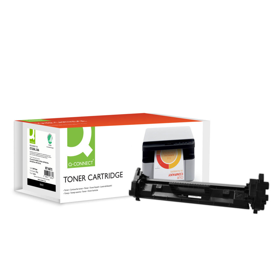 Lasertoner ersetzt HP CF230A, 1.600 Seiten, schwarz Q-CONNECT KF16875 Q-CONNECT KF16875 Ersetzt CF230A