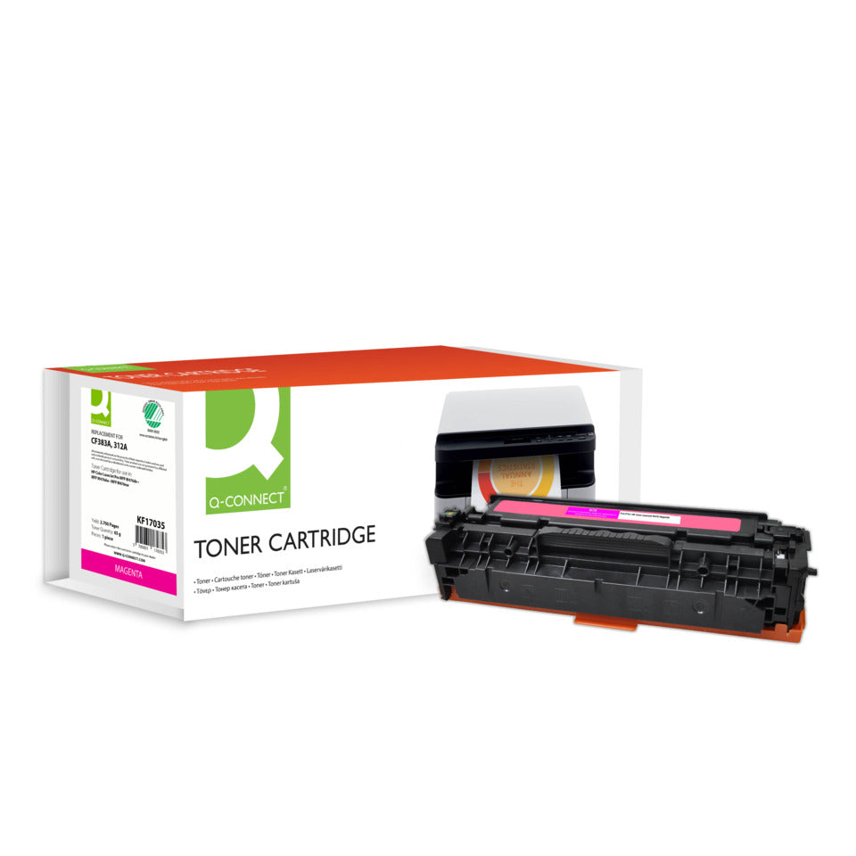 Lasertoner ersetzt HP CF383A, 2.700 Seiten, magenta Q-CONNECT KF17035 Q-CONNECT KF17035 Ersetzt CF383A