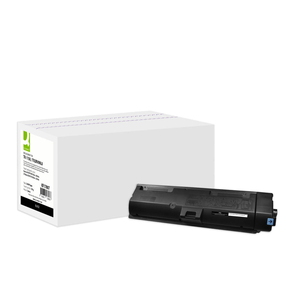 Lasertoner ersetzt Kyocera TK-1150, 3.000 Seiten, schwarz Q-CONNECT KF17807 Q-CONNECT KF17807 Ersetzt TK-1150