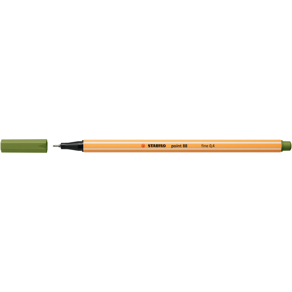 Fineliner point 88®, 0,4 mm, moosgrün STABILO 88/35
