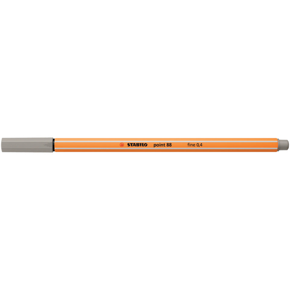 Fineliner point 88®, 0,4 mm, warmgrau STABILO 88/93