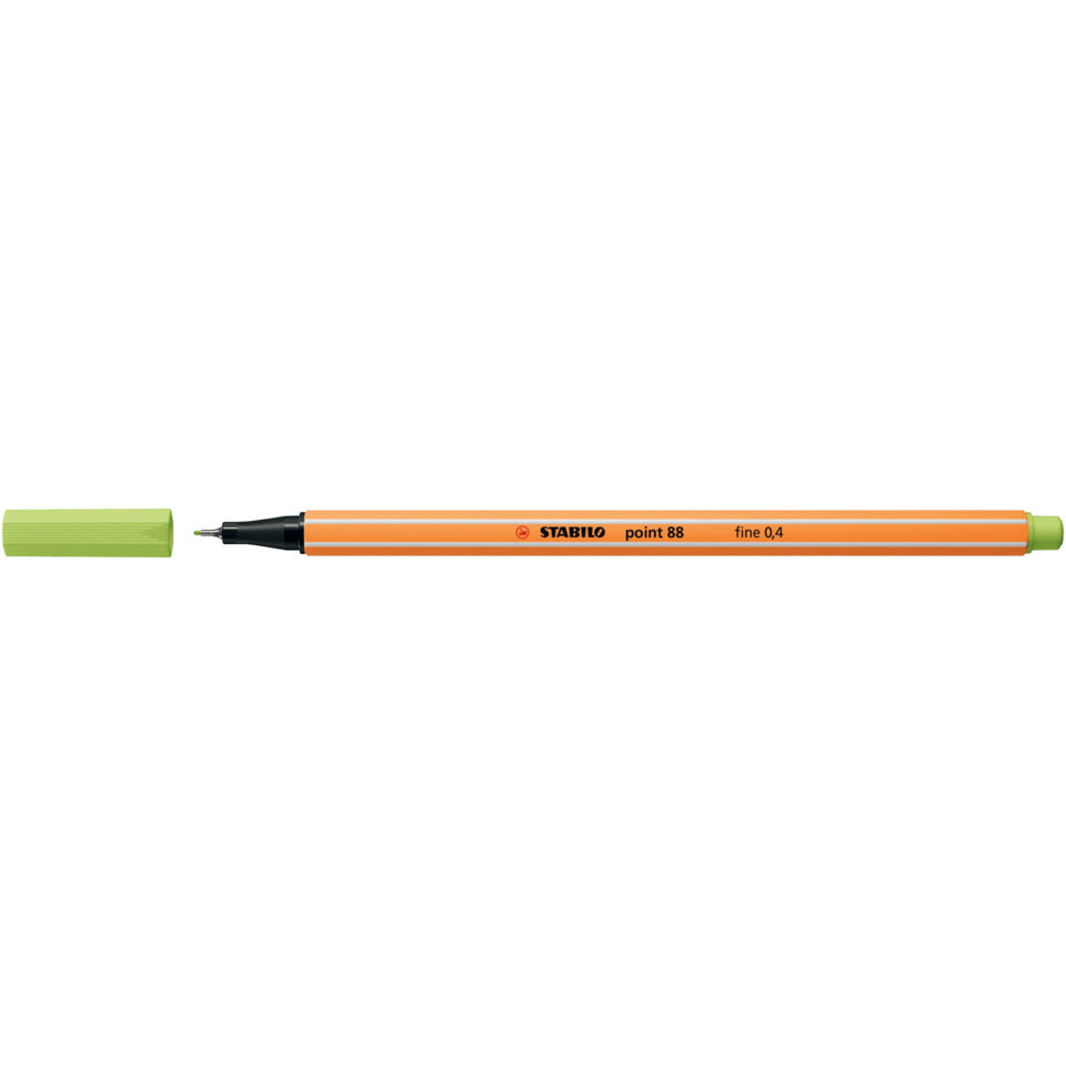 Fineliner point 88®, 0,4 mm, limettengrün STABILO 88/14