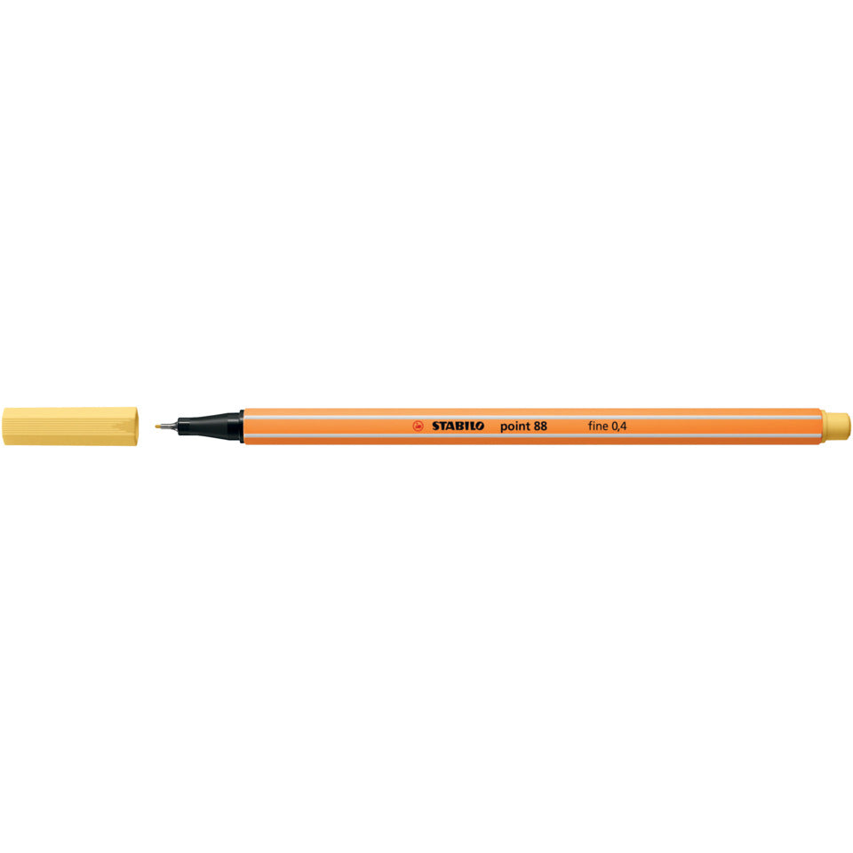 Fineliner point 88®, 0,4 mm, hellgelb STABILO 88/23