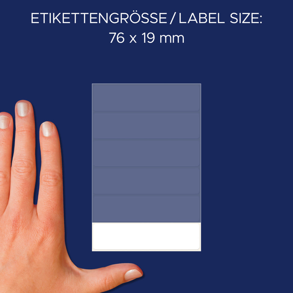 Vielzwecketiketten, 76x19mm, 36 Stück, weiß AVERY ZWECKFORM 3080