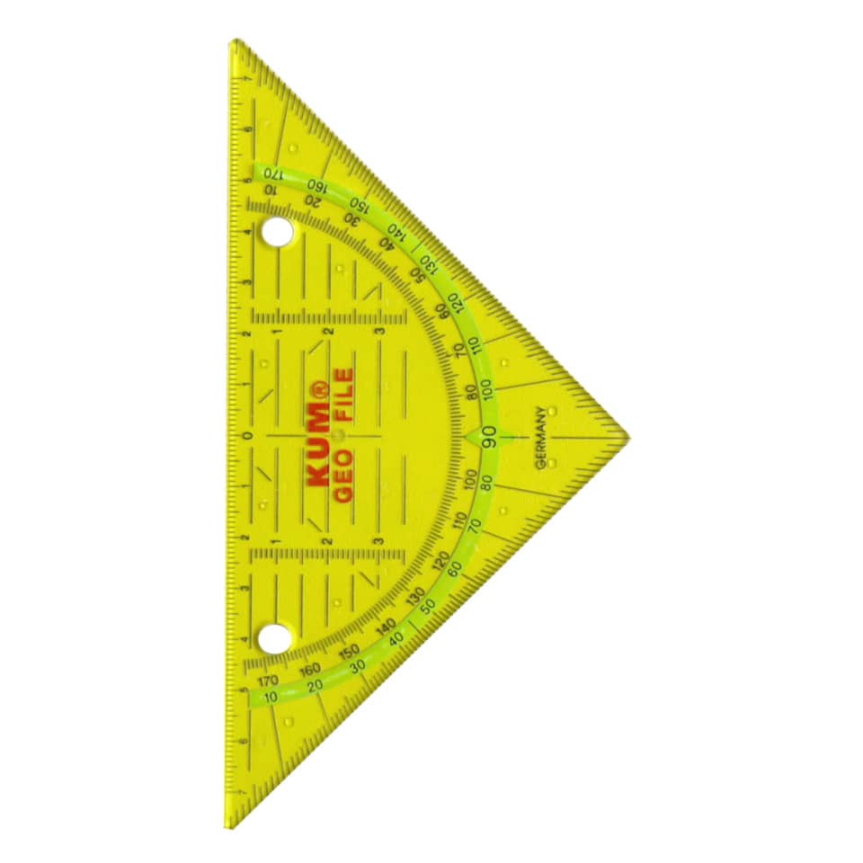 Geometriedreieck GeoFile 261, 16cm, sortiert KUM 208.19.29 KUM 2081929 Geo File z.Abheft.