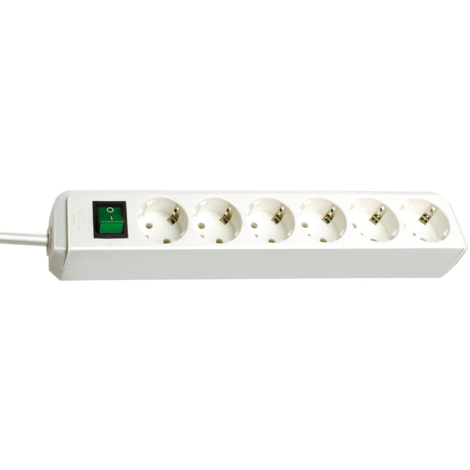 Eco-Line Steckdosenleiste 6-fach 1,5m weiß BRENNENSTUHL 1159520015 BRENNENSTUHL 1159520015 m.Schalter