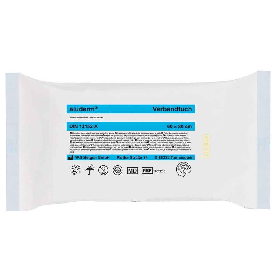 aluderm® Verbandtuch 60 x 80 cm ALUDERM+SILBER 1003205 aluderm+ 1003205
