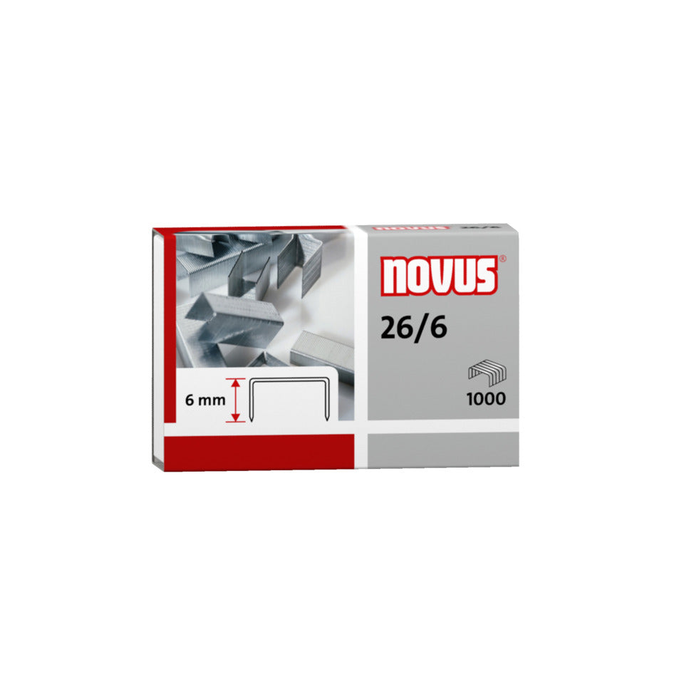 Heftklammern 26/6, 1000 Stück, verzinkt NOVUS 040-0056 NOVUS NV040-0056
