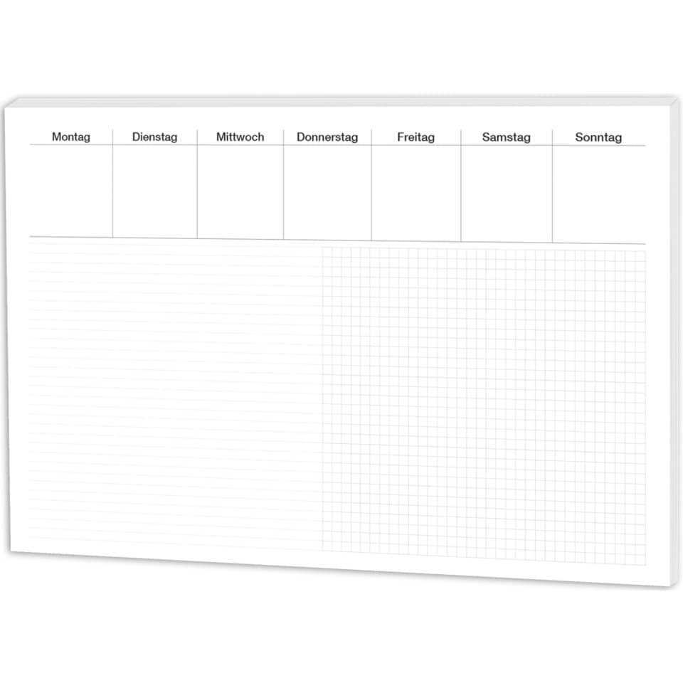 Schreibunterlage Office - Liniert & Kariert 480 x 330 mm, 30 Blatt RNK 46632 RNK 46632 48x33cm/30BL