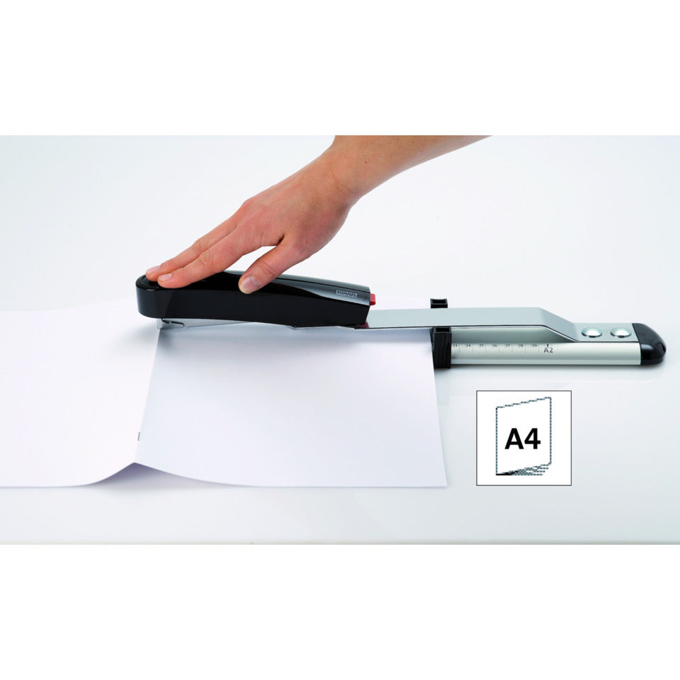 Heftgerät B17, 40 Blatt, Einlegetiefe 300 mm, schwarz/grau NOVUS 020-1535