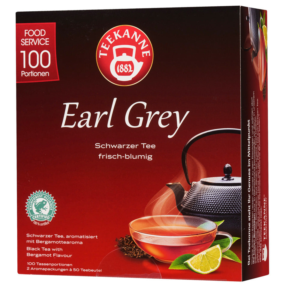 Tee Premium Earl Grey, 100 Beutel x 1,75 g TEEKANNE 4009300070269