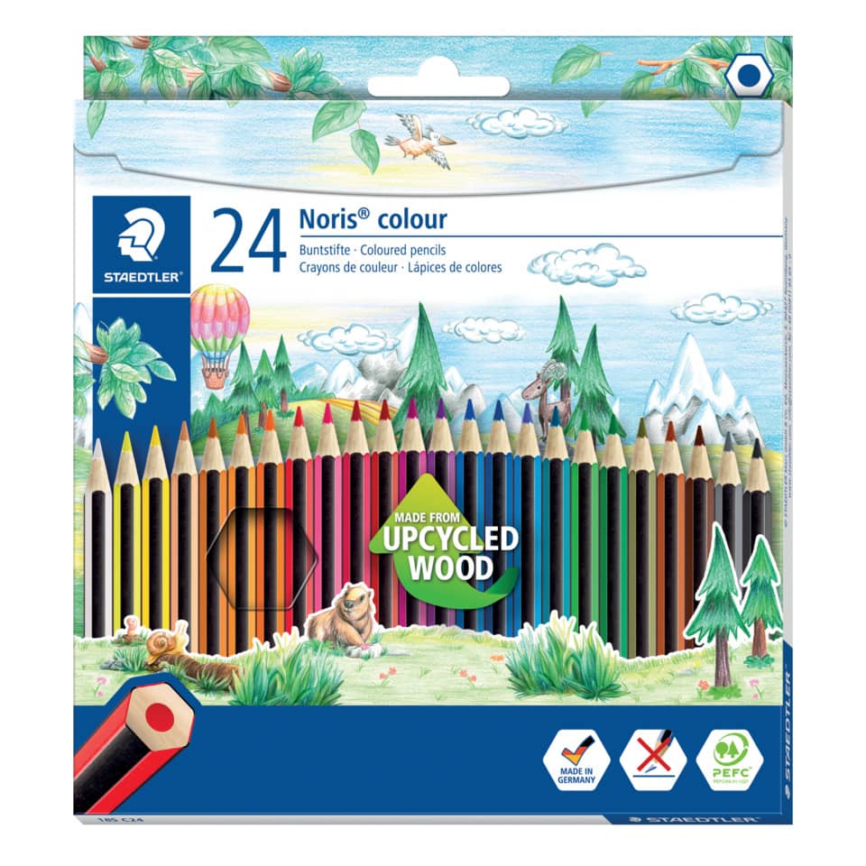 Farbstiftetui Noris® colour, 3mm, 24 Stück STAEDTLER 185 C24 STAEDTLER 185 C24 Kartonetui
