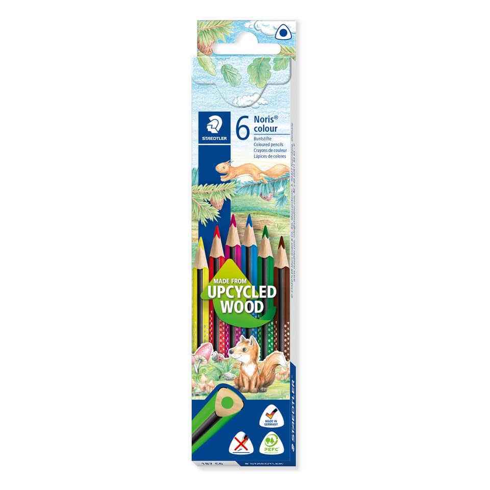 Farbstiftetui Noris® colour, 3mm, 6 Stück, sortiert STAEDTLER 187 C6 STAEDTLER 187 C6 Noris Colour