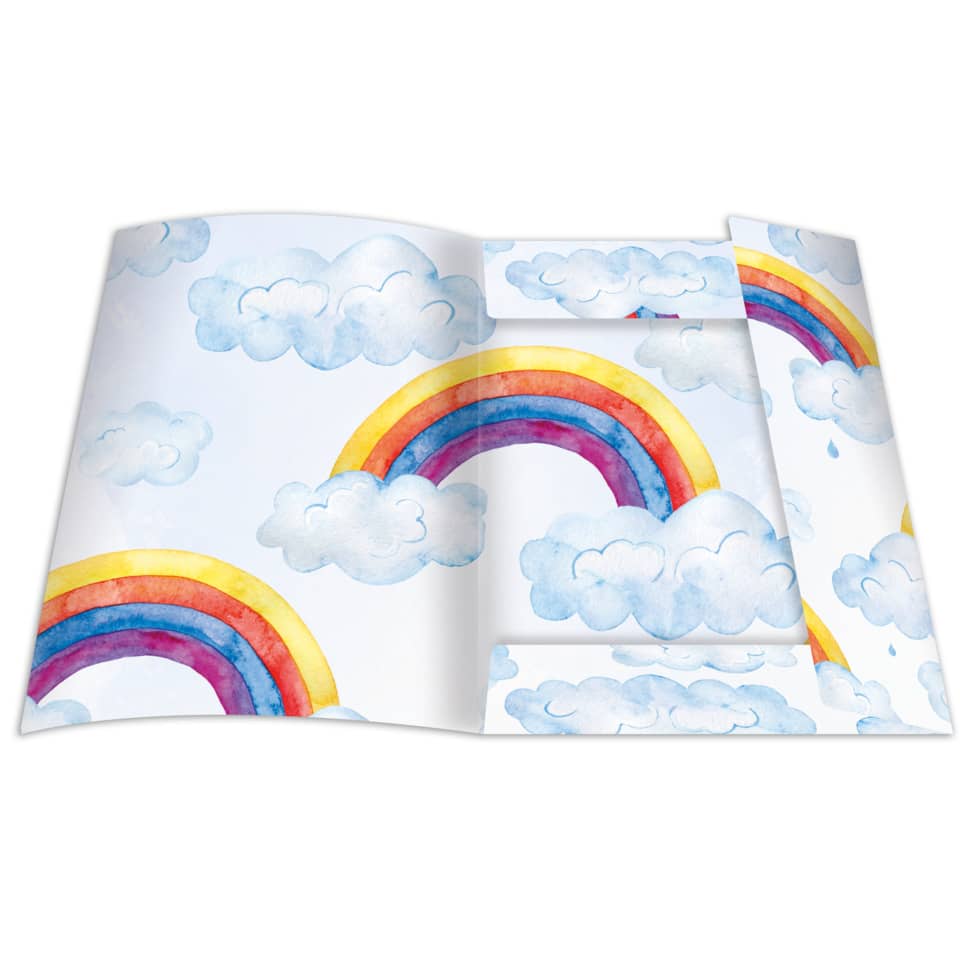 Sammelmappe Over the Rainbow DIN A4 Gummizug RNK 46331