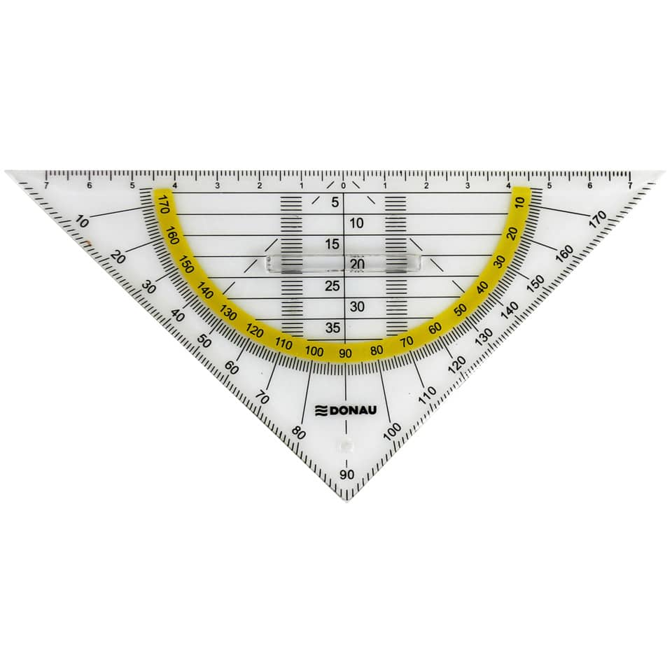 Geometriedreieck mit Griff, 16cm, Blister DONAU 4210002-00 DONAU 4210002-00 mit festem Griff