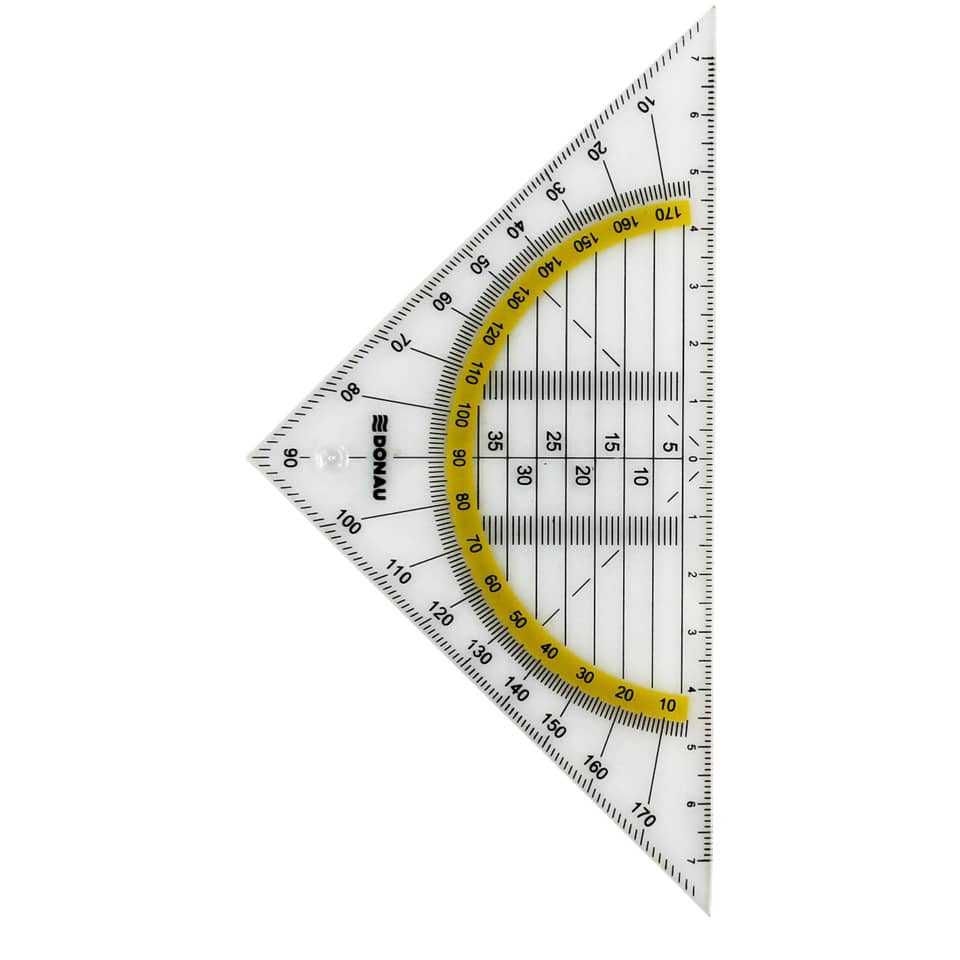 Geometriedreieck, 16cm, Blister DONAU 4210001-00 DONAU 4210001-00 ohne Griff