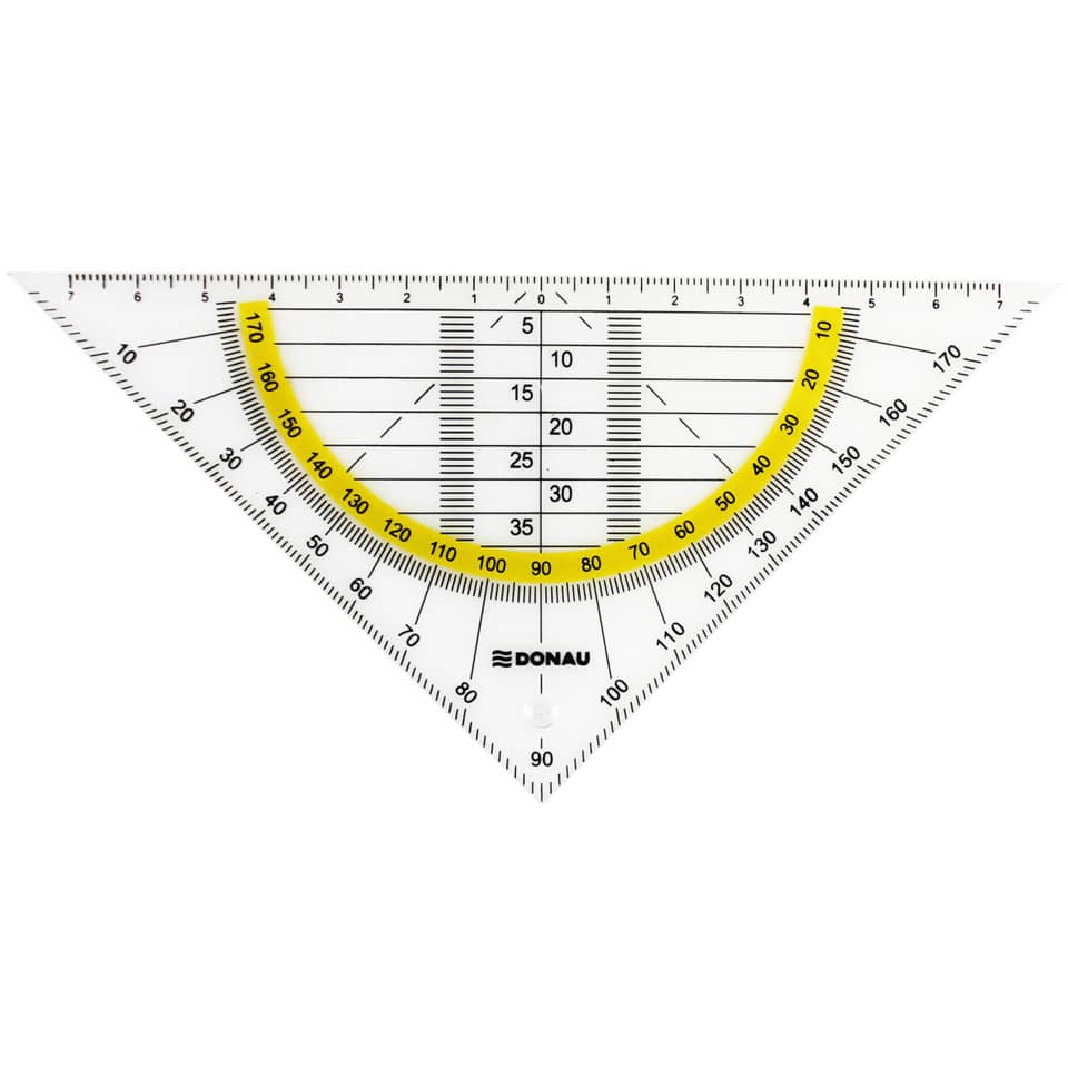 Geometriedreieck, 16cm, Blister DONAU 4210001-00 DONAU 4210001-00 ohne Griff