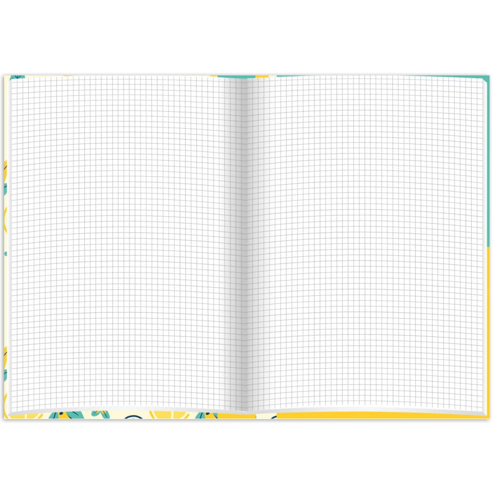 Notizbuch "Fresh Lemons", A5, 96 Blatt, kariert RNK 46791