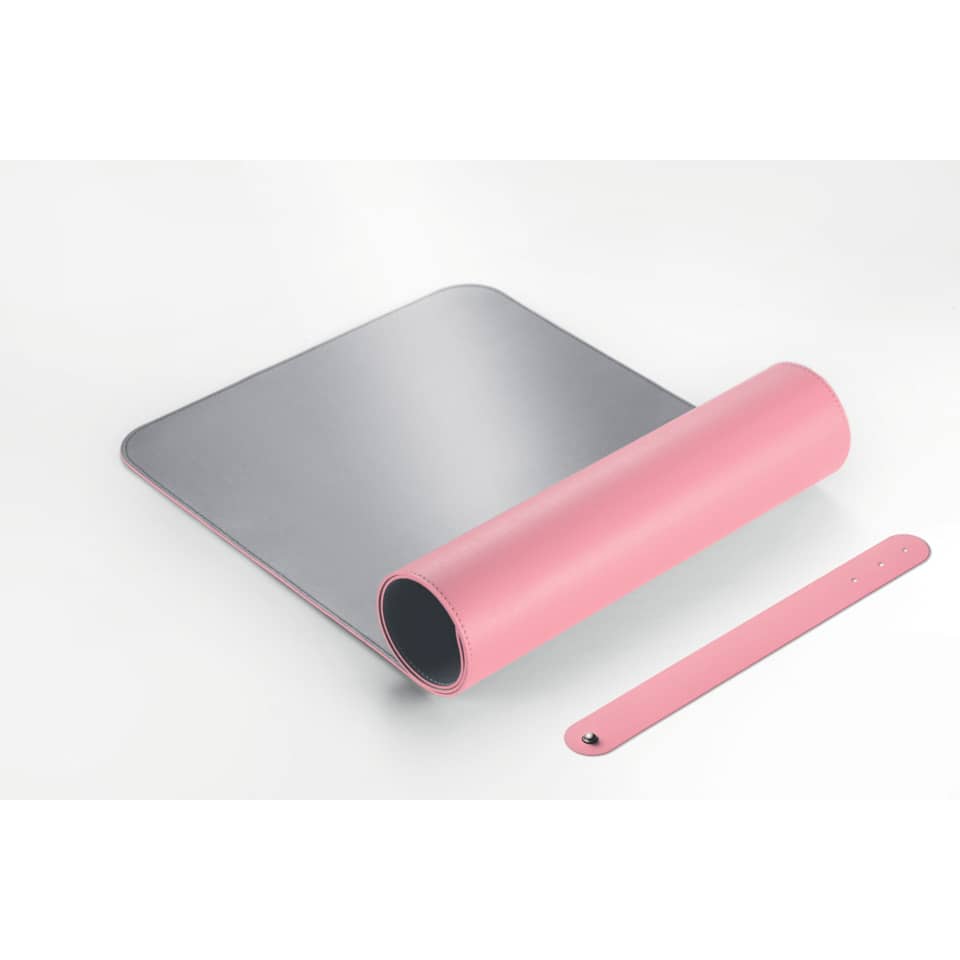 Schreibunterlage einrollbar, 80x30cm, Lederimitat, rosa/silber SIGEL SA605 SIGEL SA605 einrollbar 800x300mm