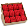 Baumwollkordel, 15mx Ø 2 mm, 12 Stück, rot  817-609 817-609 12ST