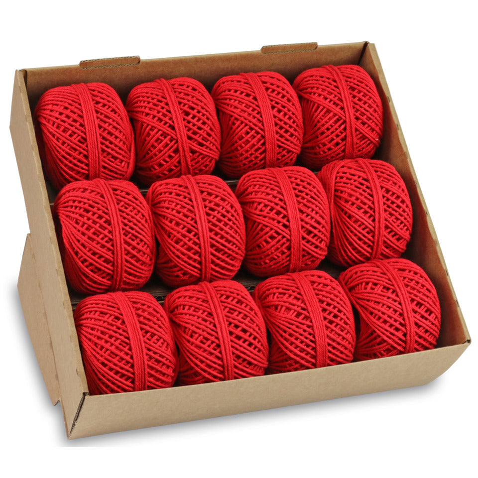 Baumwollkordel, 15mx Ø 2 mm, 12 Stück, rot  817-609 817-609 12ST