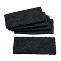 Ersatzpad für Holz-Board-Eraser - Mikrofaser mit Klett, schwarz, Stück