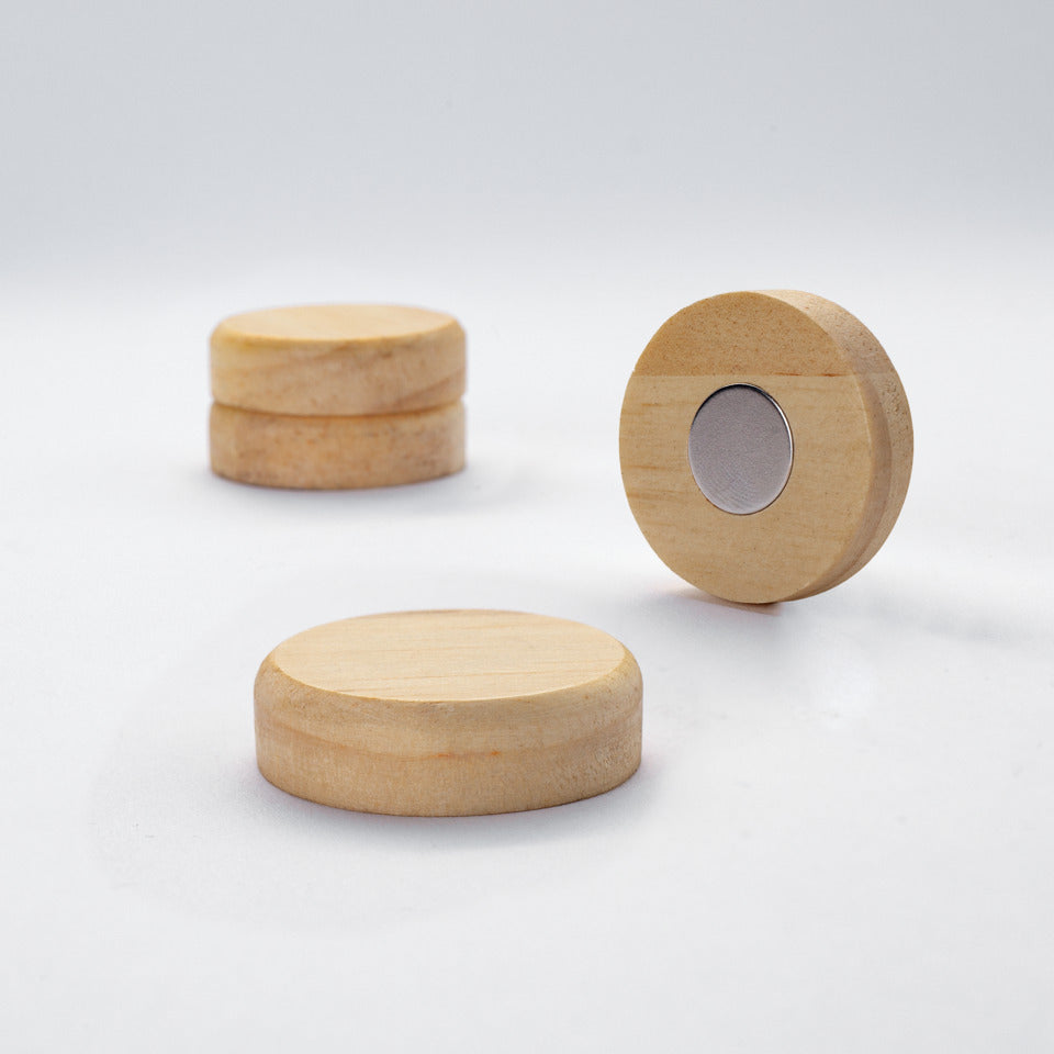 Magnet, rund, Pinienholz, Ø33mm, 4 Stück SIGEL BA210 SIGEL BA210 Ø33x9 mm