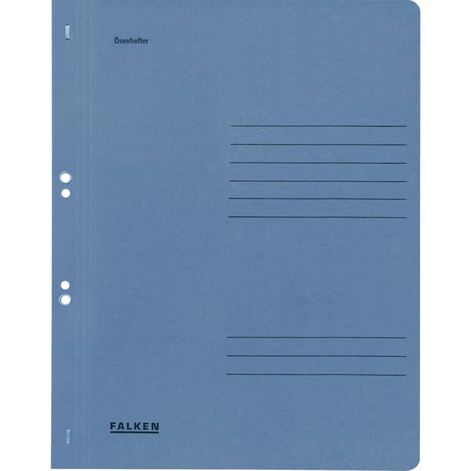 Ösenhefter, A4, 250 g/m², voller Deckel, kfm-/Behördenheftung, Manilakarton, blau FALKEN 80003882 FALKEN 80003882 1/1 Deckel