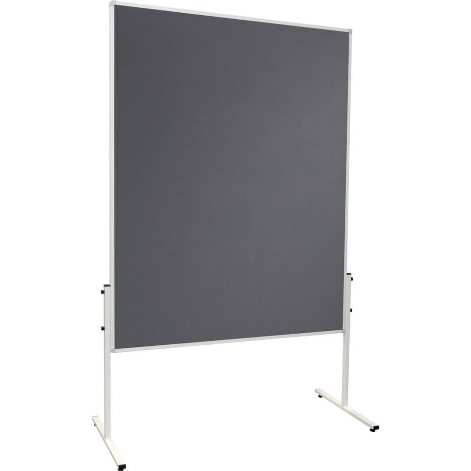 Moderatorentafel X-tra!Line, Filz/Filz, Aluminiumrahmen, 1200 x 1500 mm, grau FRANKEN CC-UMTF 12 FRANKEN CC-UMTF 12 150x120cm