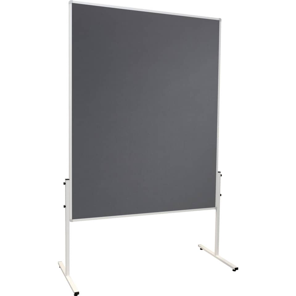 Moderatorentafel X-tra!Line, Filz/Filz, Aluminiumrahmen, 1200 x 1500 mm, grau FRANKEN CC-UMTF 12 FRANKEN CC-UMTF 12 150x120cm