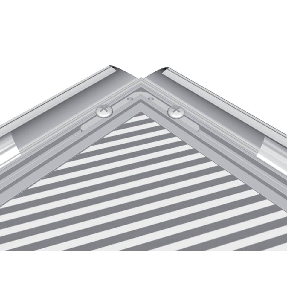 Wechselrahmen Outdoor, DIN A2, Schutzfolie mit UV-Filter, silber FRANKEN BS1703