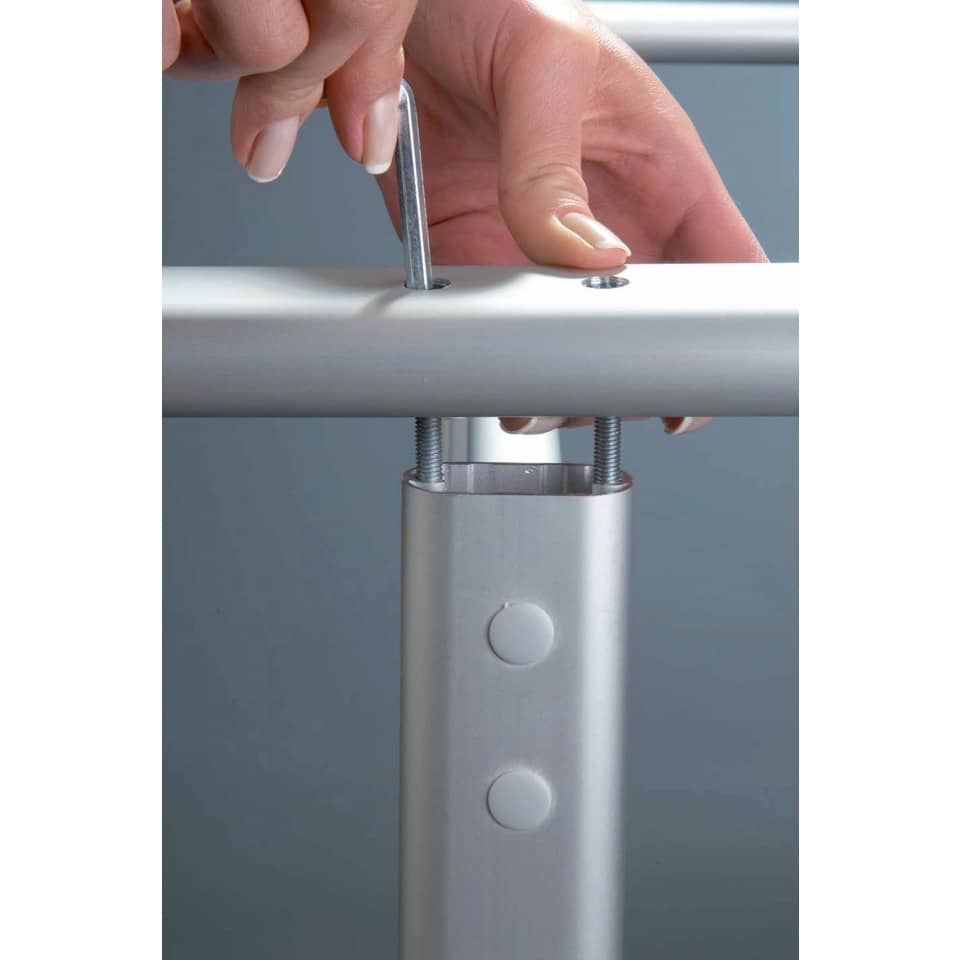 Kundenstopper Outdoor Standard, DIN A1, Schutzfolie UV-Filter, silber FRANKEN BS1302