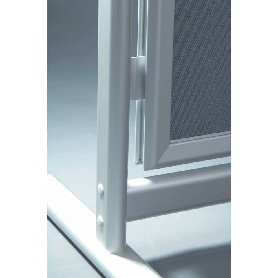 Kundenstopper Outdoor Standard, DIN A1, Schutzfolie UV-Filter, silber FRANKEN BS1302