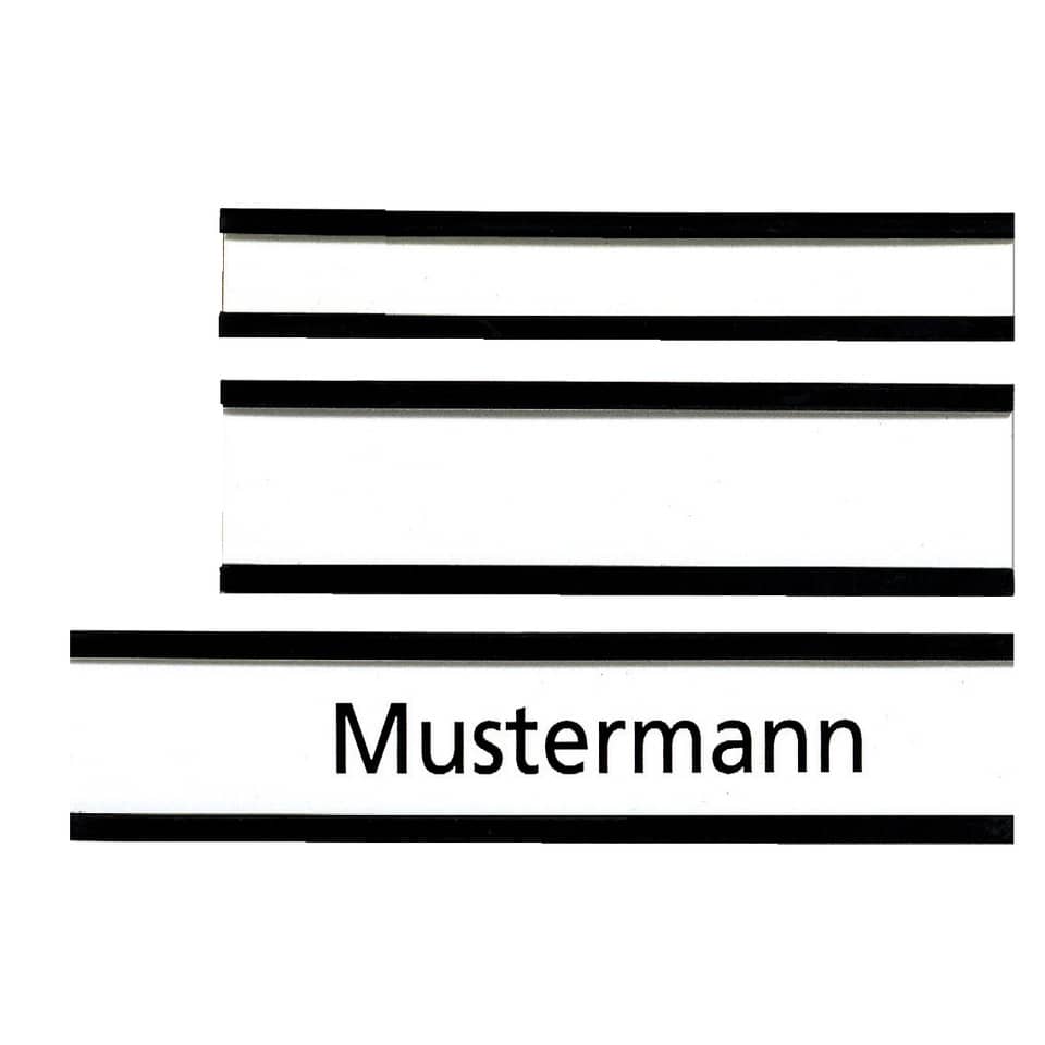 Namensschild magnetisch, 75 x 20 mm, 10 Stück, braun FRANKEN C163 FRANKEN C163 20x75 mm