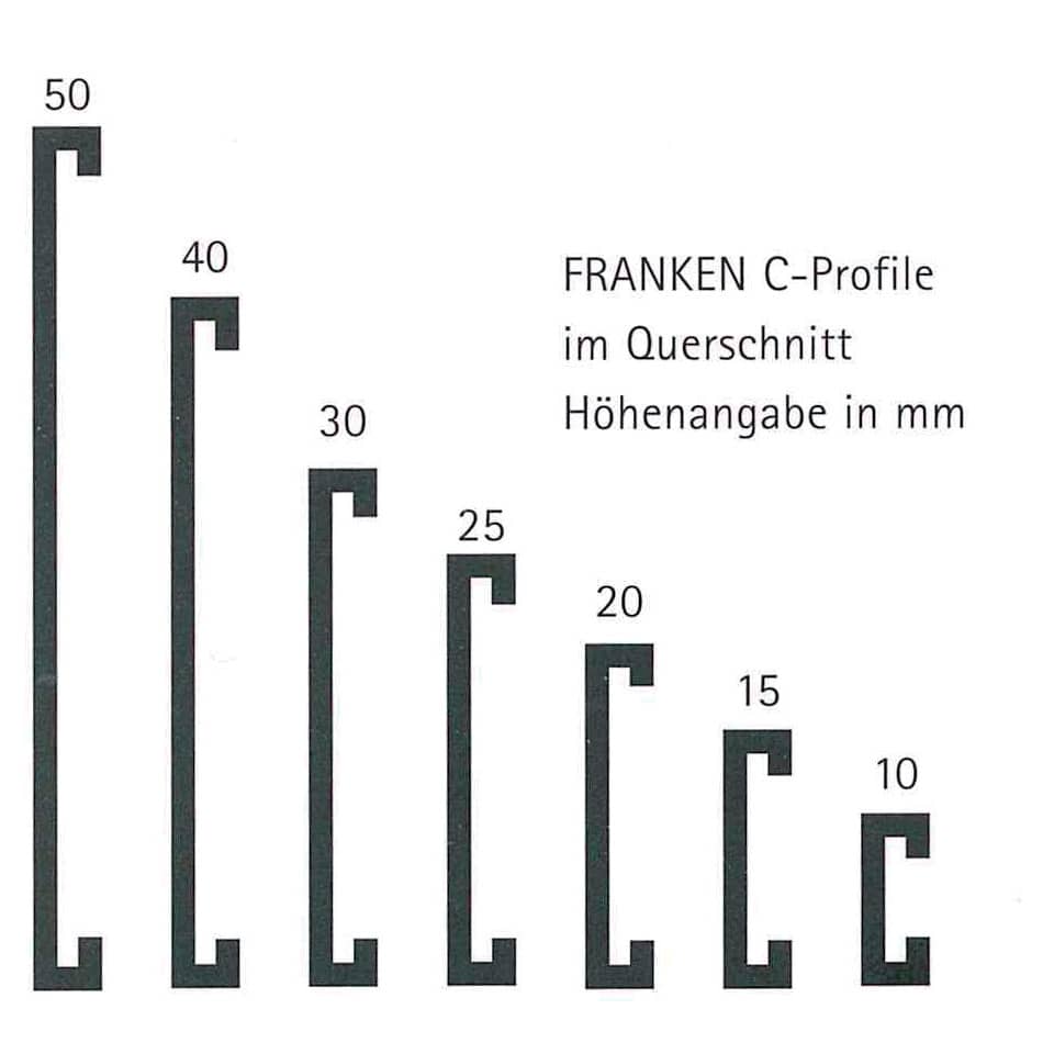 Namensschild magnetisch, 75 x 50 mm, 10 Stück, braun FRANKEN C168 FRANKEN C168 50x75mm