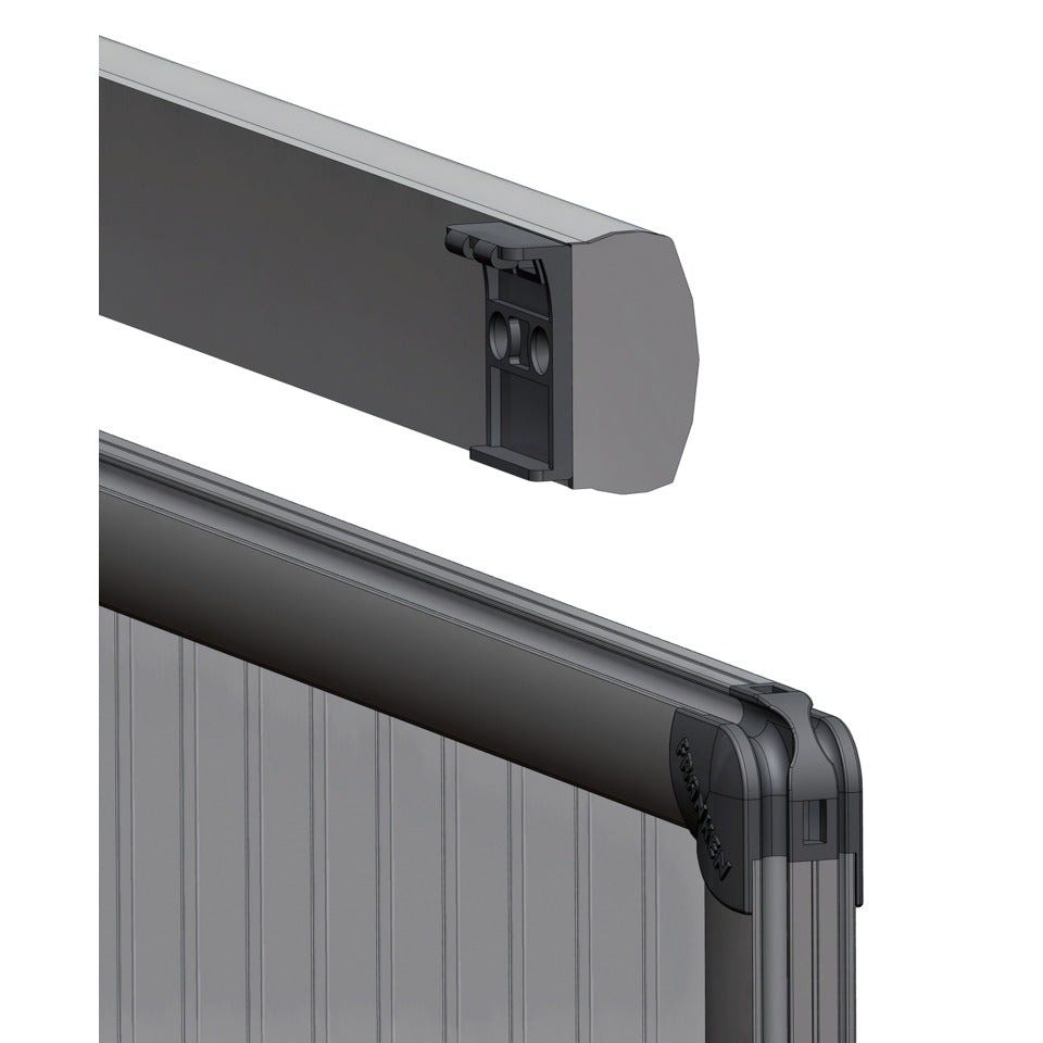 Flipchart Blockhalter PRO, magnetisch, 700x55mm, silber FRANKEN FDKMAG