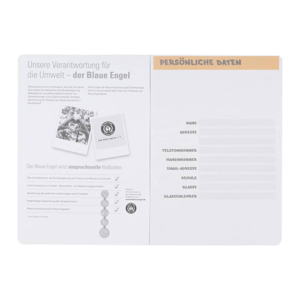 Hausaufgabenheft Recycling, A5, 48 Blatt OXFORD 400159418 OXFORD 400159418 Recycling