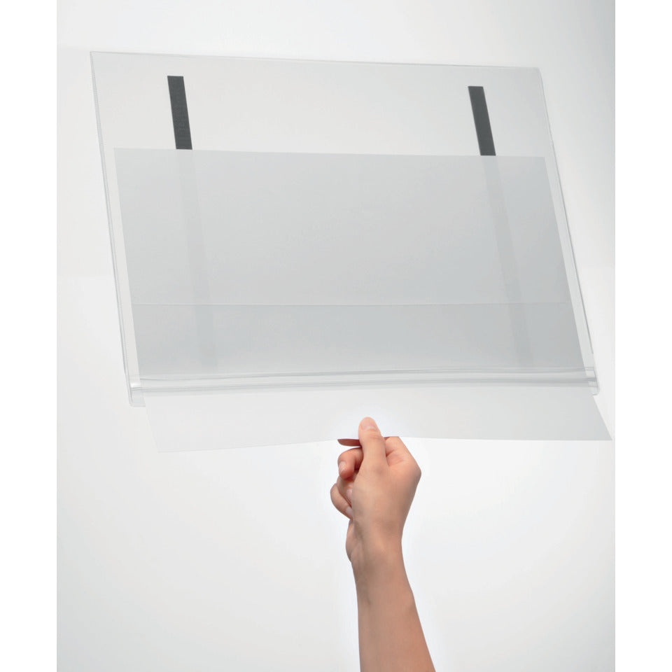 Plakattasche wasserdicht A3 magnetisch, 335 x 445 x 0,6 mm, transparent, 5 Stück DURABLE 5019 19 DURABLE 5019 19 wasserdicht