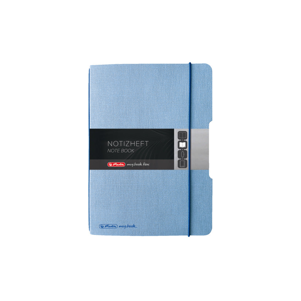 Notizheft Flex Leinen, A6, 40 Blatt, dotted, hellblau HERLITZ 300006048 HERLITZ 300006048 50033737