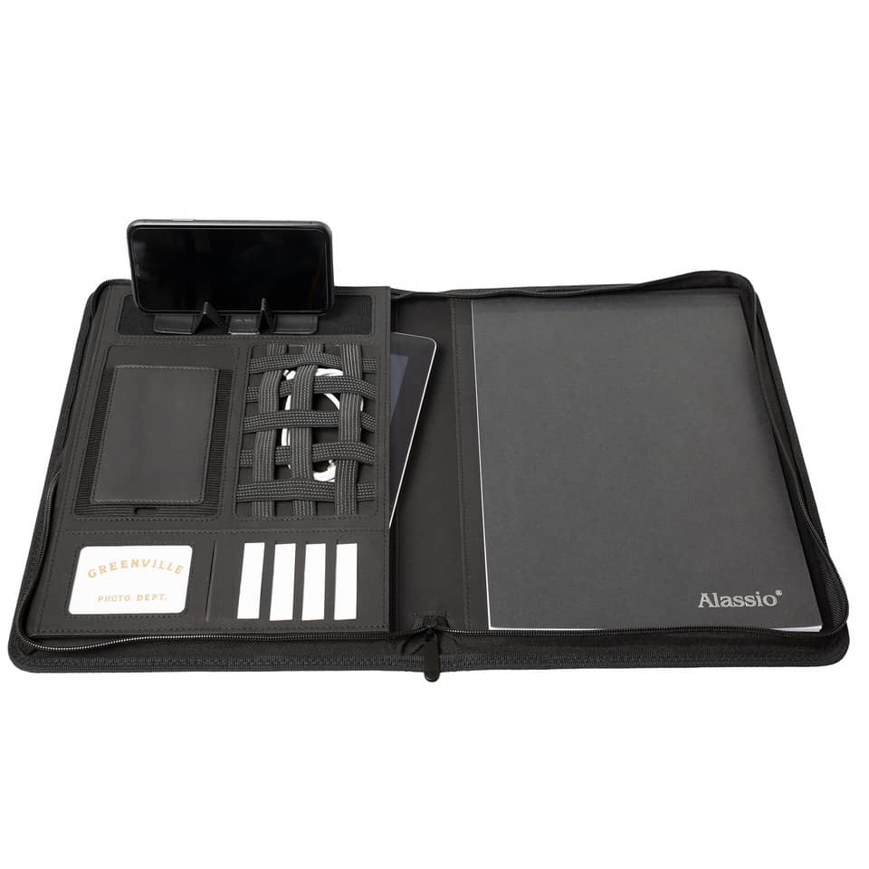 Reißverschlussmappe Recycling, 33 x 26,5 x 4 cm, anthrazit ALASSIO 46220 ALASSIO 46220 Recycl.PET