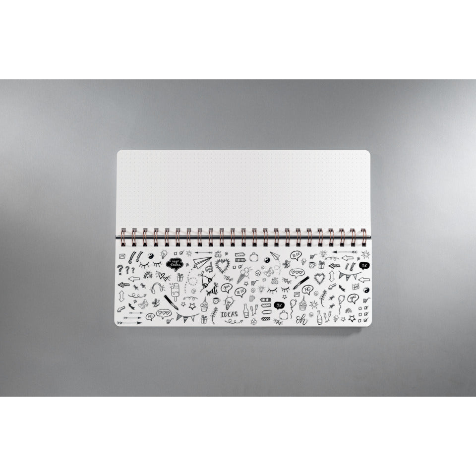 Tischkalender Jolie Apricot Inspirat undatiert, 30x14cm, 1W/2S SIGEL JP101 SIGEL JP101 2 Seiten = 1 Woche 30x14cm