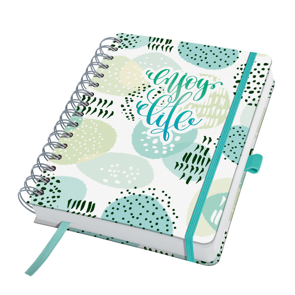 Buchkalender Jolie Mint Inspiration (EN), A5, 2S/1T SIGEL JP201 SIGEL JP201 2 Seiten = 1 Tag undatiert