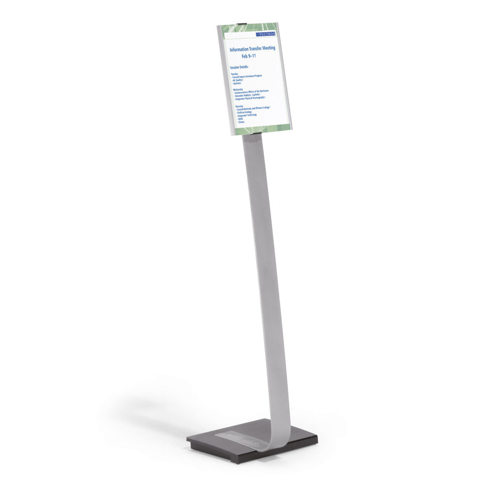 Bodenständer Info Sign Stand, A4, metallic-silber DURABLE 4812 23 DURABLE 4812 23 INFO SIGN