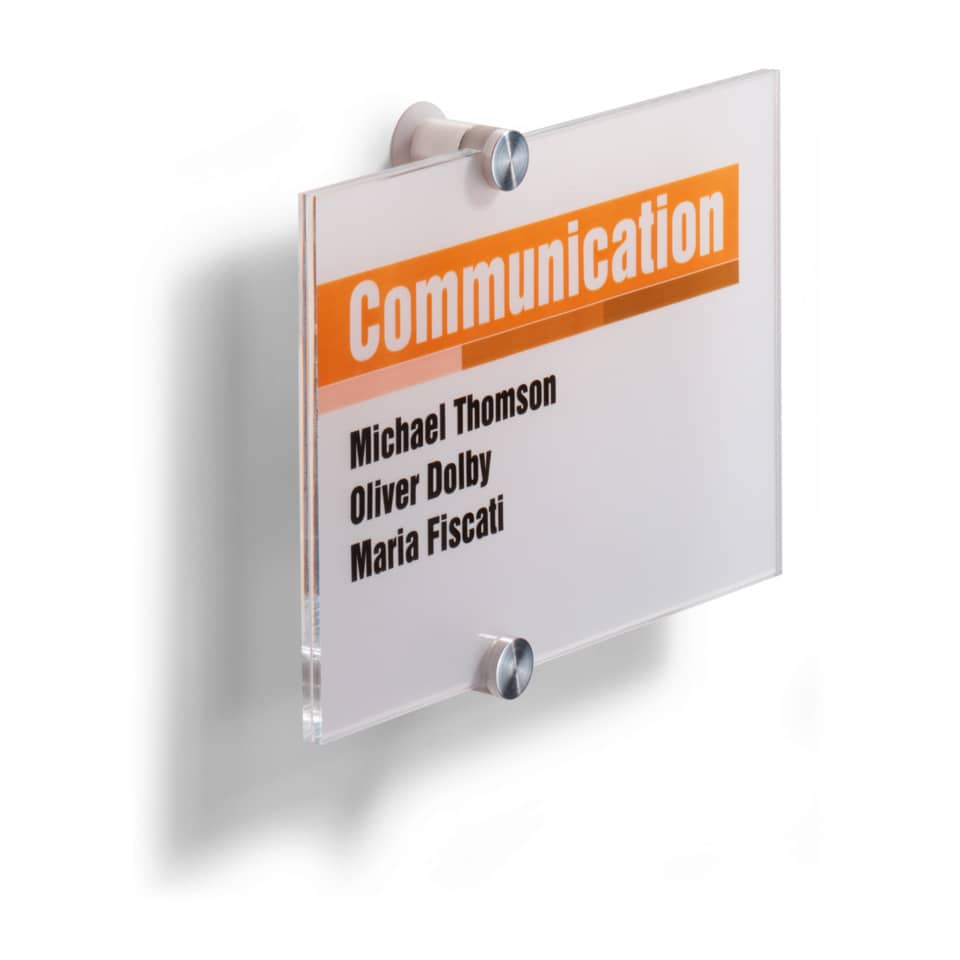 Türschild Crystal Sign, 210x148mm, transparent DURABLE 4823 19 DURABLE 4823 19 210x148mm
